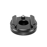BGNING Camera Mini PTZ Photography Hot Shoe Mounting Parts 1/4 Adapter Cold Shoe Base Flash Light Conversion Base