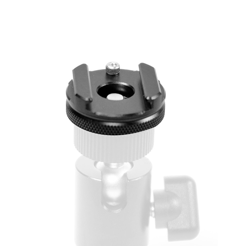 BGNING Camera Mini PTZ Photography Hot Shoe Mounting Parts 1/4 Adapter Cold Shoe Base Flash Light Conversion Base
