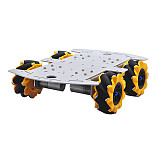 Feichao 4WD Competition Vehicle Metal Structure Intelligent Robot Trolley Chassis DIY Building Full Set For Kids Car model Gift