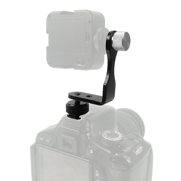 BGNING Mini L-shaped Bracket Photography Kit Expansion Bracket Removable Photography Bracket Flash Hot / Cold Shoe Bracket
