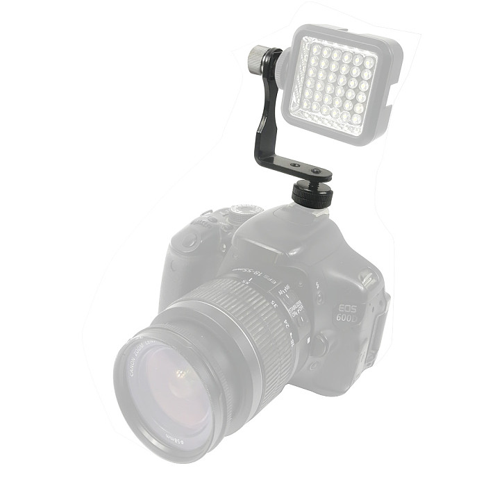 BGNING Mini L-shaped Bracket Photography Kit Expansion Bracket Removable Photography Bracket Flash Hot / Cold Shoe Bracket