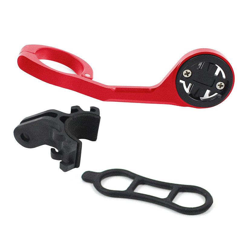 QWinOut Bicycle Computer Mount Holder Mountain Road Bike GPS Riding Code Table Bracket Extended Long Seat Nylon + Fiber Optic