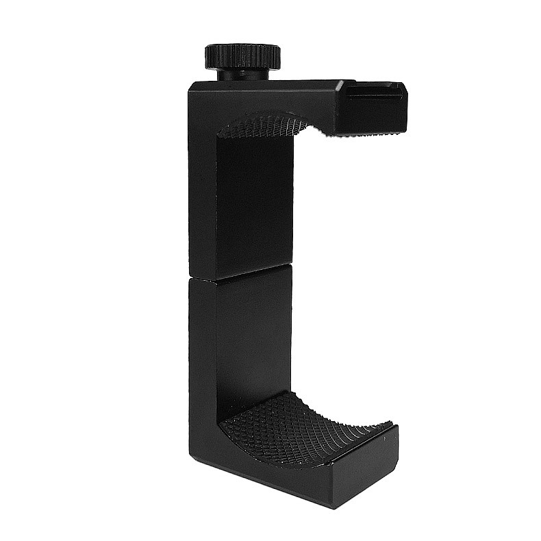 BGNING Rotating Locking Aluminum Phone Clip Double Hole Photography Hot Shoe Clip Suitable for Tripod, Selfie Stick Horizontal Vertical Photo Accessories