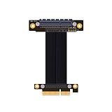 ADT-Link PCIe 3.0 x4 Male to x4 Female Extension Cable 32G/bps PCI-E 4x Graphics SSD RAID Extender w/Vertical Bracket Stand Holder Base