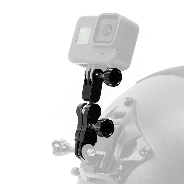 BGNING Universal Adjustment Arm Metal Adapter Bracket for GoPro13 Little Ant Mountain Dog And Other Sports Cameras