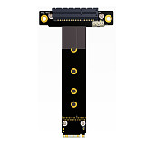 ADT-Link M.2 NGFF NVMe Key M To PCI-E 3.0 x4 adapter Card Riser Gen 3.0 Cable M2 Key M Extender Cord w/ Vertical Bracket Holder Base