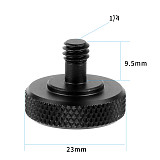 BGNING 1/4  Male to Female Screw Conversion Adapter for Double L-Shaped Camera Flash Bracket