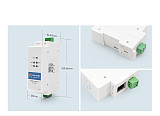 USR-DR301 Din-Rail RS232 Seriale a Ethernet Converter Piccole Dimensioni RS232 Ethernet Serial Device Server Supporta Websocket
