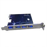 XT-XINTE PCI e Expansion Card USB3.0 HUB To PCI-E Express Card Adapter 15PIN SATA PCIe Riser Card 4port USB3.0 PCI e express 1x