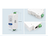 USR-DR302 Din-Rail Modbus RS485 Serial Port to Ethernet Converter Bidirectional Transparent Transmission between RS485 AND RJ45