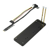 ADT-Link M.2 NVMe Adapter TO PCI-E 1x pcie 3.0 x1 Riser Card Ribbon Gen 3.0 Cable with Vertical Bracket Stand Holder Base