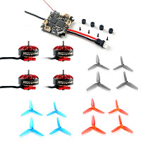 Happymodel Crazybee F4 Lite 1S Flight Controller with EX1203 1203 Motors & 65mm PC Props for Mobula 6 Tiny Whoop Mobula6 1S 65mm Brushless Whoop Drone