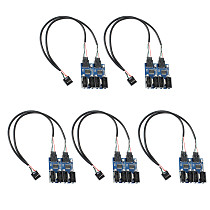 1/5PCS XT-XINTE Motherboard USB 9PIN Header Multiplier Splitter 9 Pin 1 to 4 Port Extension Cable 30cm Connector Adapter