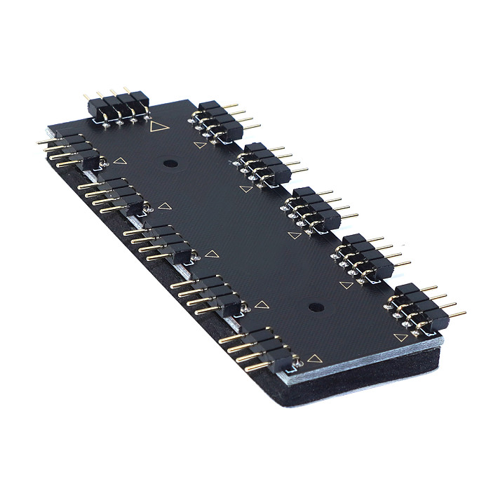 XT-XINTE ​RGB Hub 12V 4 Pin / 5 V 3 Pin Splitter HUB for Motherboard AURA LED Strip Light Fan Case Computer Sync Acrylic Motherboard Shell
