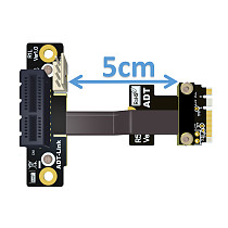 ADT-Link M.2 WiFi A.E Key Interface Adapter M.2-A\Ekey to PCIE X1 Adapter Board Extensione Cable Supports PCI-E 3.0 x1 Riser Adapter