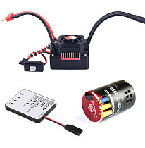 Hobbywing QUICRUN 3650 Sensored 17.5T 2-3S Racing Brushless Motor with 60A Waterproof ESC & LED Programing Card for 1/10 Rc Car