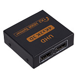 XT-XINTE 1 In 2 Out Ultra HD 4K 2 Ports HDMI Splitter 1×2 Repeater Amplifier 3D 1080P EU US UK AU Plug