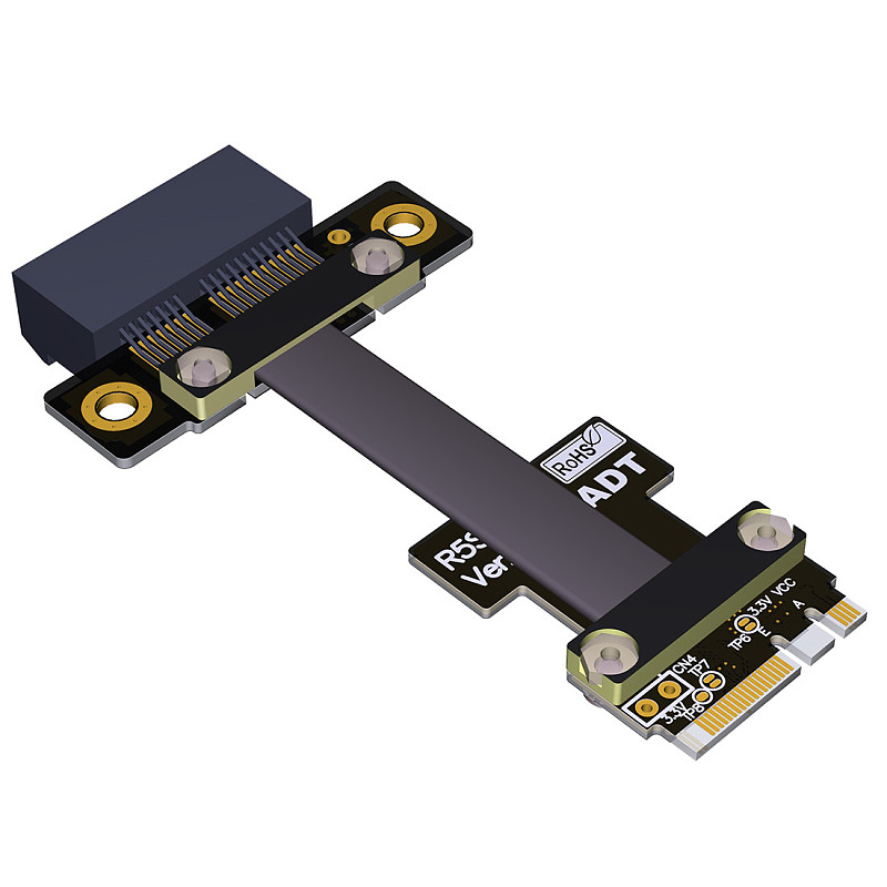 ADT-Link M.2 WiFi A.E Key Interface Adapter M.2-A\Ekey to PCIE X1 Adapter Board Extensione Cable Supports PCI-E 3.0 x1 Riser Adapter