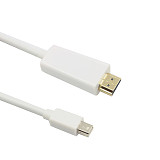 XT-XINTE 1080P 1.8m Mini Displayport DP to HDMI Cable Thunderbolt to HDMI Adapter Cable