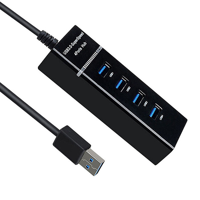 XT-XINTE 4 Ports USB 3.0 Super Speed HUB Splitter Expansion Desktop PC Laptop Adapter