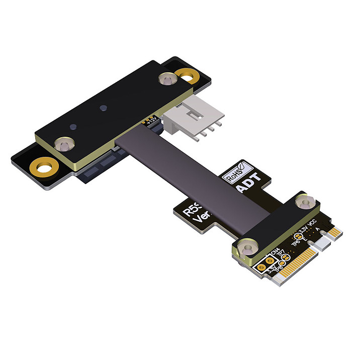 ADT-Link M.2 WiFi A.E Key Interface Adapter M.2-A\Ekey to PCIE X1 Adapter Board Extensione Cable Supports PCI-E 3.0 x1 Riser Adapter