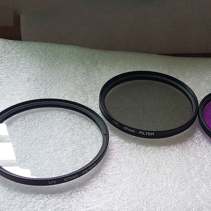 BGNING Universal SLR Camera FLD Fluorescent Purple Round Filter for 52-55-58-67-72mm SLR Camera Photography Filter Round