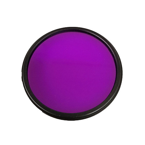 BGNING Universal SLR Camera FLD Fluorescent Purple Round Filter for 52-55-58-67-72mm SLR Camera Photography Filter Round