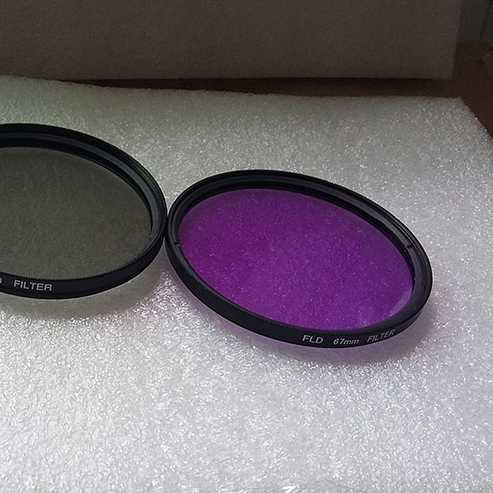 BGNING Universal SLR Camera FLD Fluorescent Purple Round Filter for 52-55-58-67-72mm SLR Camera Photography Filter Round