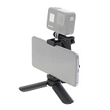 BGNing Phone Fixed Holder Mount Stand Extending Rod Tripod Mount Kit For Action Camera Accessories Fill Light Hot Shoe Clip