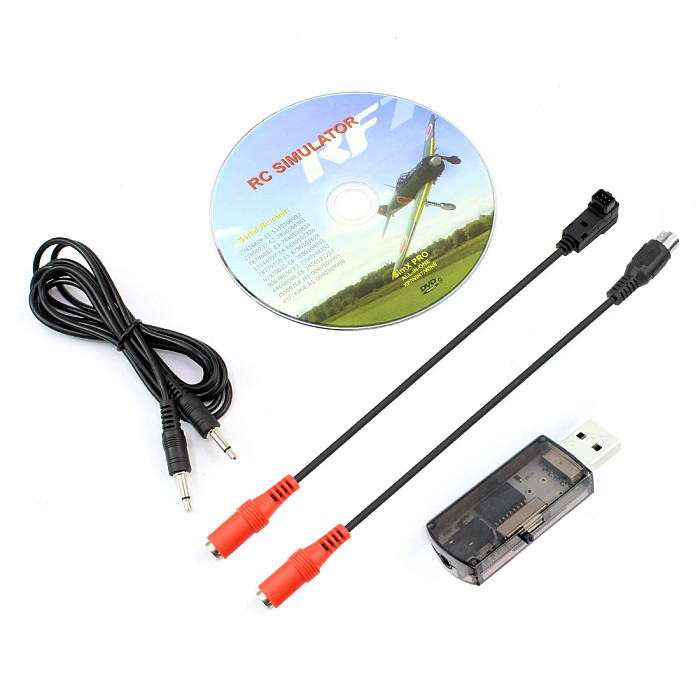 JMT Flight Simulation Kit 22 in 1 Simulator with FS I6 Transmitter & Remote Controller Rocker Mount for Aircraft Helicopter
