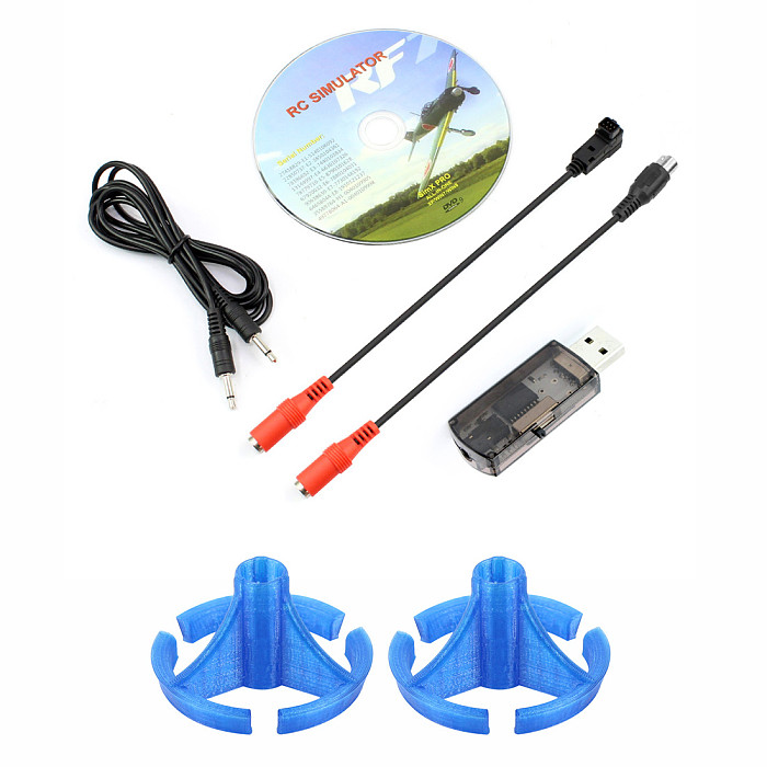 JMT 22 in 1 Simulator G7 / G6 / G5 / Phoenix 5.0 / 4.0 / XTR WIN7 / 8 Compatible with Rock Mount for Jumper T16 Pro FRSKY X9D Plus Radiolink T8F AT9 AT10 FLYSKY Remote Controller