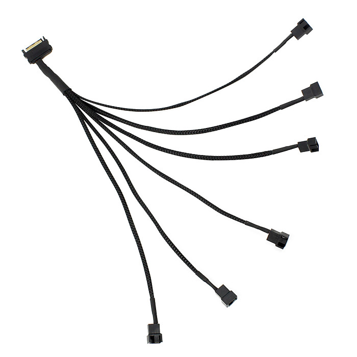 XT-XINTE Laptop SATA 15 Pin to 3 Pin 4 Pin Cooling Fan Cable 30cm Mainboard CPU Fan Adapter Connectors Cable