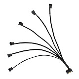 XT-XINTE Laptop SATA 15 Pin to 3 Pin 4 Pin Cooling Fan Cable 30cm Mainboard CPU Fan Adapter Connectors Cable
