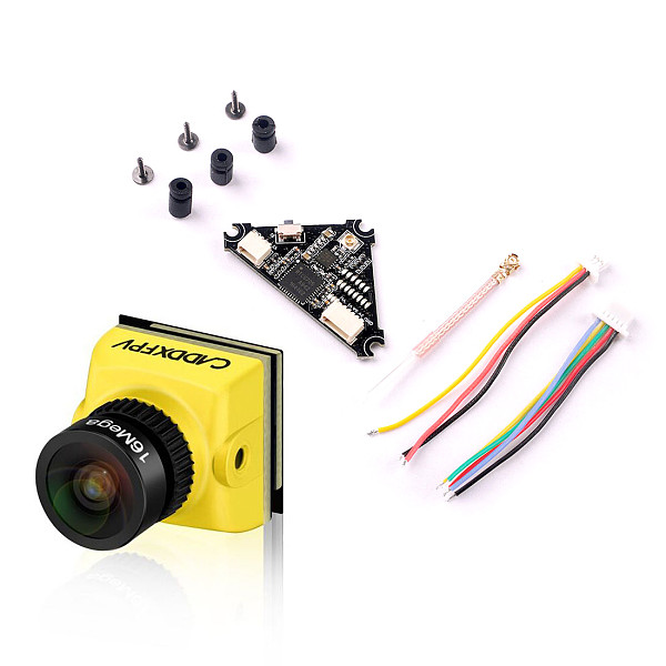 Caddx Baby Ratel Mini FPV Camera 1200TVL 1/1.8'' Starlight HDR 14*14mm with Whoop_VTX 40ch VTX for FPV Racing Drone Toothpick