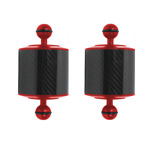 BGNING Diving Buoyancy Arm D80mm Underwater Photography Fill Light Arm Rod Aluminum Alloy Double Ball Head Carbon Fiber Light Arm 5inch Buoyancy 247g Upgraded