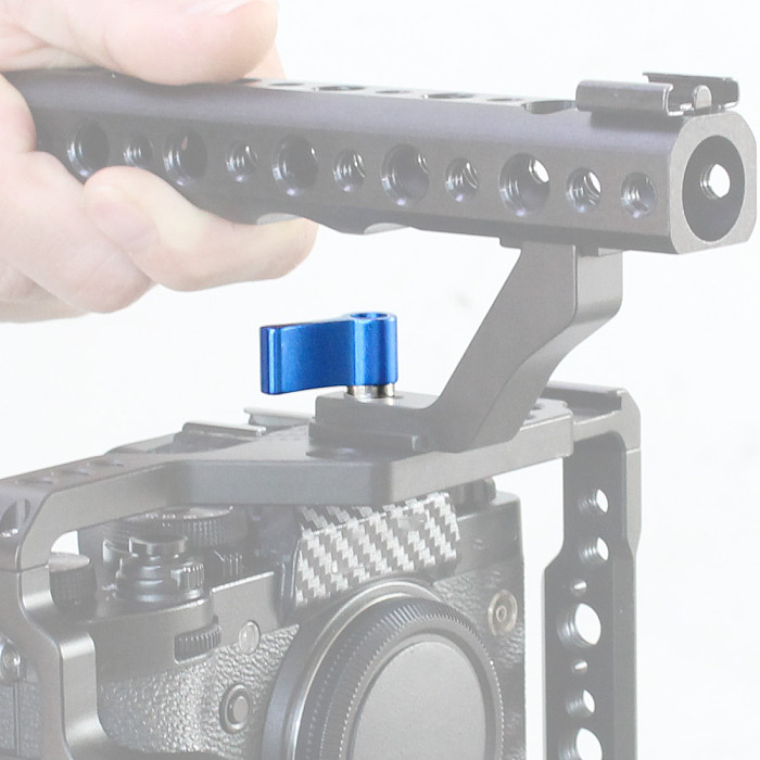BGNing CNC Aluminum Alloy 1/4 SLR Camera Clamp Screw Adjustable Hand Screw Tight Lock Screws for DSLR Photographic Equipment Camera Accessories