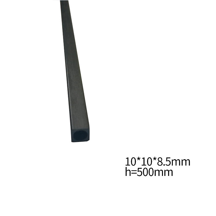 10 pcs JMT RC Model Accessories Carbon Fiber Square Tube Length 500mm Multi-Size OD 3mm 4mm 5mm 6mm 8mm 10mm
