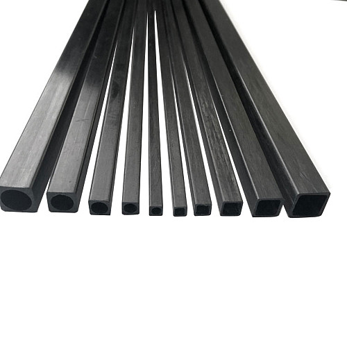 10 pcs JMT RC Model Accessories Carbon Fiber Square Tube Length 500mm Multi-Size OD 3mm 4mm 5mm 6mm 8mm 10mm