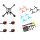 Happymodel DIY Larva X HD FPV Racing Drone Accessories Kit 125mm Frame Kit Crazybee F4 PRO V3.0 Flight Controller EX1203 1203 6200KV Motors 65mm 3-Blade Props