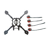 Happymodel Larva X HD 125mm Carbon Fiber Frame Kit with EX1203 1203 5500KV 2-4S Brushless Motor for Toothpick DIY FPV Racing Drone Quadcopter