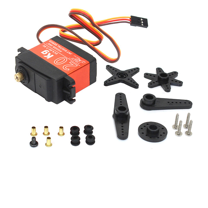 JMT 20KG Digital Servo Large Torque Metal Shell Servo Waterproof For Car Model / Multi-rotor Aircraft / Helicopter / Robot / RC Toy