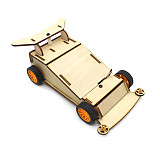 Feichao Wooden 4WD (with wooden shell) Electric Trolley Student Steam Education DIY Manual Assembly Toy Car 
