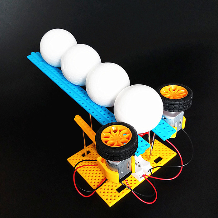 Feichao Technology Making Ball Machine Ball Launcher Model Primary School Science Maker DIY Assembly Materials