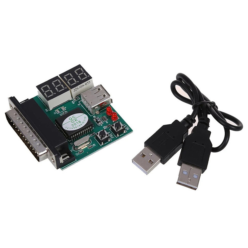 XT-XINTE Computer 4-Digit Laptop PC Motherboard USB and PCI Diagnostic Analyzer Display t Post Card Tester for Laptop PC Main board