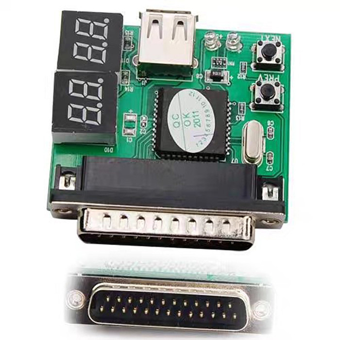XT-XINTE Computer 4-Digit Laptop PC Motherboard USB and PCI Diagnostic Analyzer Display t Post Card Tester for Laptop PC Main board