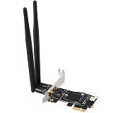 Diewu Wireless Desktop Wifi Network Card Adapter Bluetooth Pcie to M.2 Expansion Card Wifi Adapter M.2 Ngff
