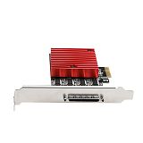 DIEWU 8 Pcie Port for DB9 RS232 Serial Port for Pcie Riser Card Serial Control Card Pci-E Express Extension Card Converter Adapter