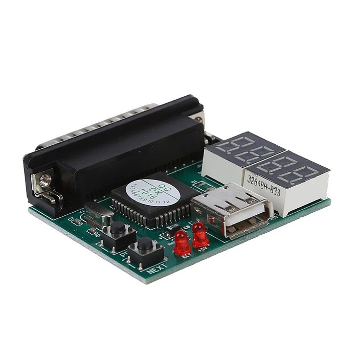 XT-XINTE Computer 4-Digit Laptop PC Motherboard USB and PCI Diagnostic Analyzer Display t Post Card Tester for Laptop PC Main board
