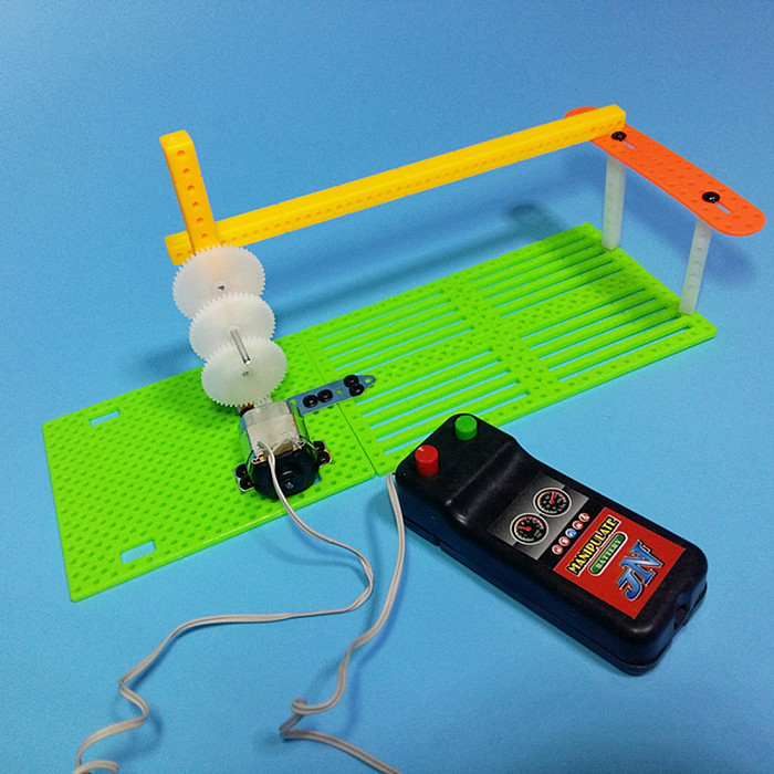 Feichao Wire Control Gate Lifting Rod DIY Technology Making Toys Science Popular Model Children Creative Handmade
