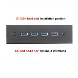 XT-XINTE HDD Power Control Switch Hard Drive Selector 4port USB3.0 SATA Drive Switcher For Desktop PC Computer Drive SATA Drive Switcher​